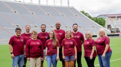 Undergraduate Admissions, Lane Stadium, Blacksburg, VA. Fall 2021